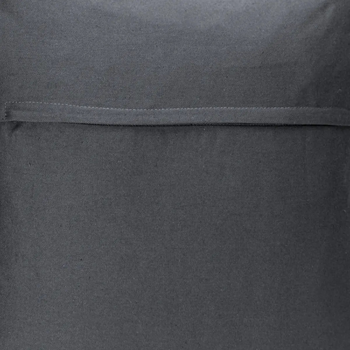 Coussin déhoussable coton gris ardoise 38x38cm