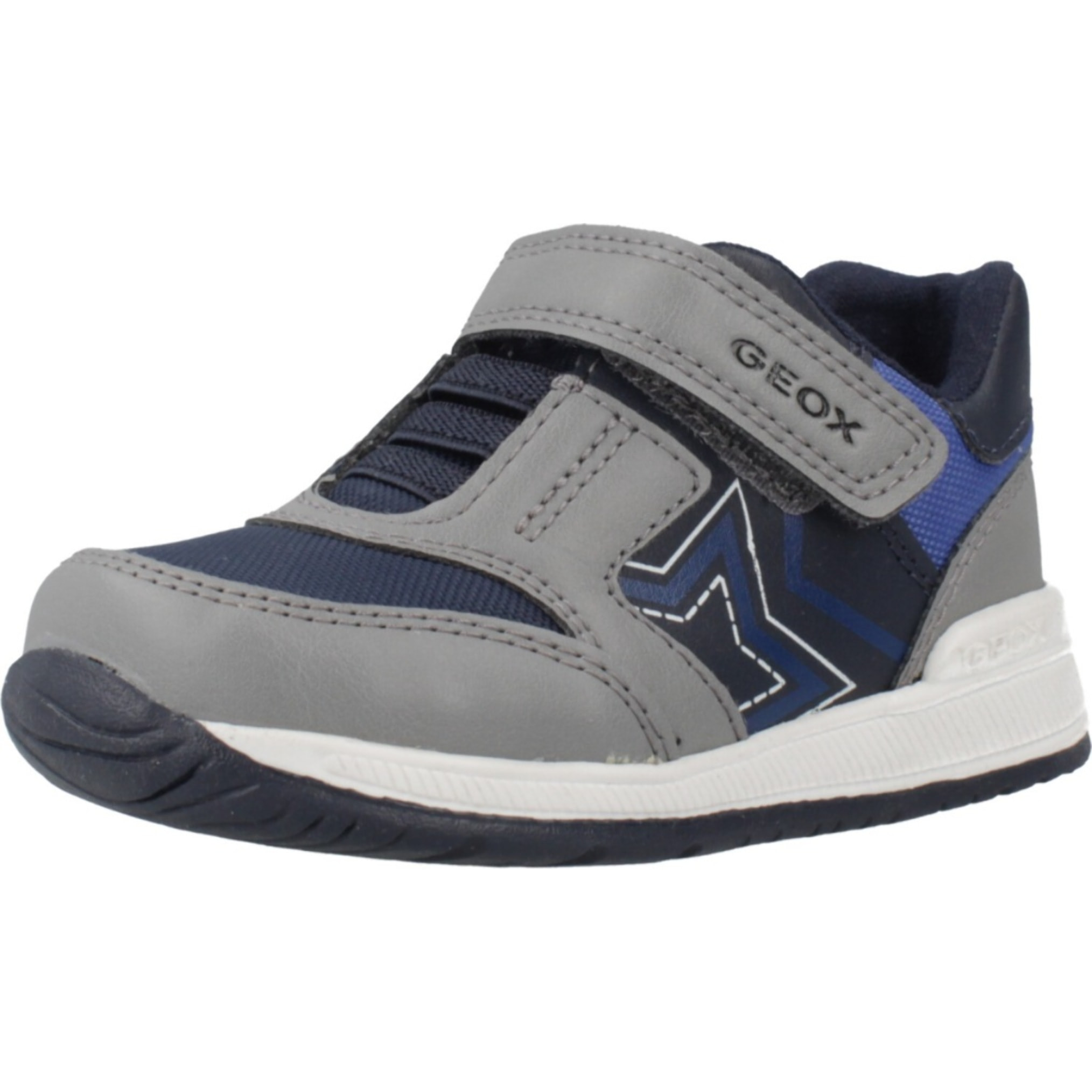 Zapatillas Niño de la marca GEOX  modelo B RISHON BOY GRIS