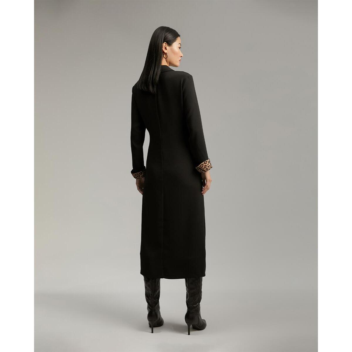 Abito lungo in crêpe annodato