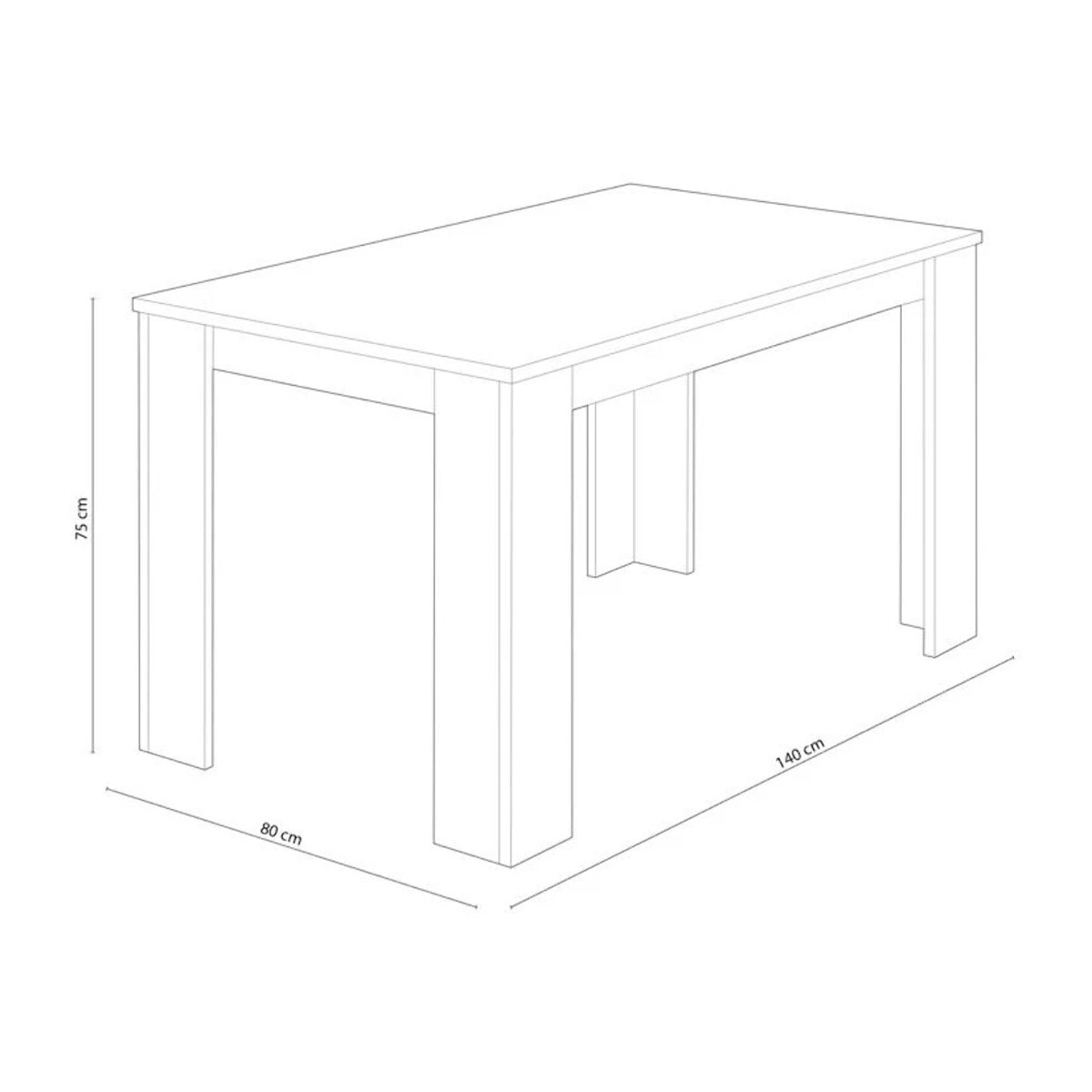 Mesa de comedor Berta 140 Cambria