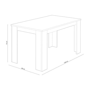 Mesa de comedor Berta 140 Cambria