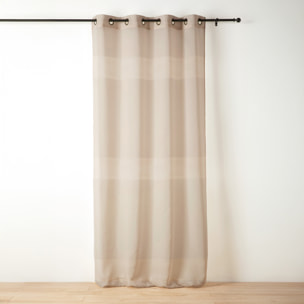 Voilage tamisant ajouré à esprit macramé - Beige