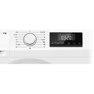 Lave linge compact LISTO LF612-L5b - 6 kg - 1200 tr/min - Classe A - Moteur induction