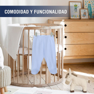 Polaina bebé algodón con pies invierno