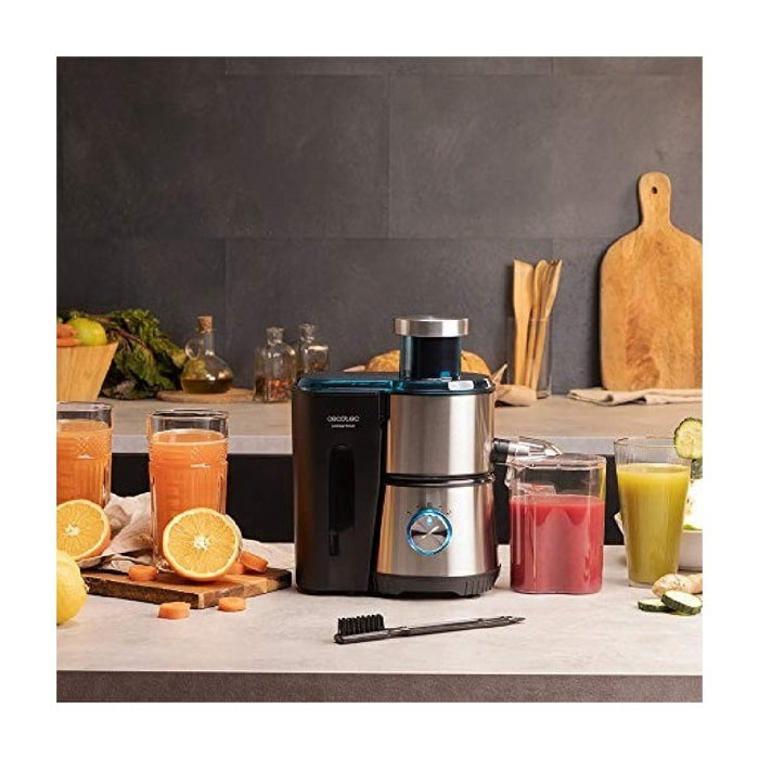 Licuadora Orbital Juice&Fresh 400 Titan Black. 400 W, 20000 RPM de Velocidad, Ta