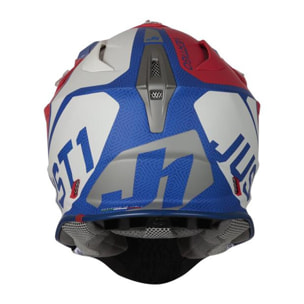 CASCO OFFROAD J18 VERTIGO BLUE WHITE RED JUST1