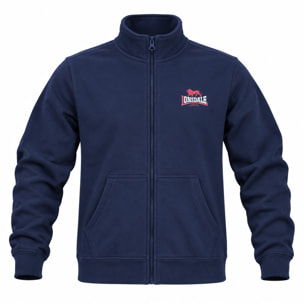 Felpa Uomo LONSDALE Cotone Felpato Invernale Zip