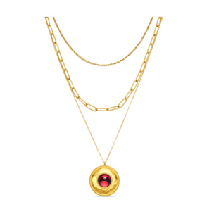 Collar Arweh acabado oro amarillo 18k