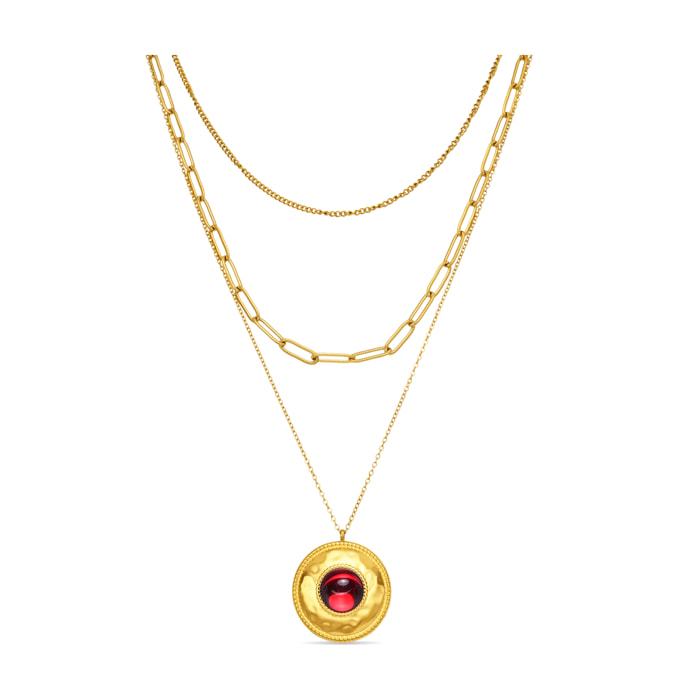 Collar Arweh acabado oro amarillo 18k