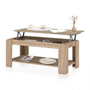 Mesa de centro elevable Lya Roble Canadian