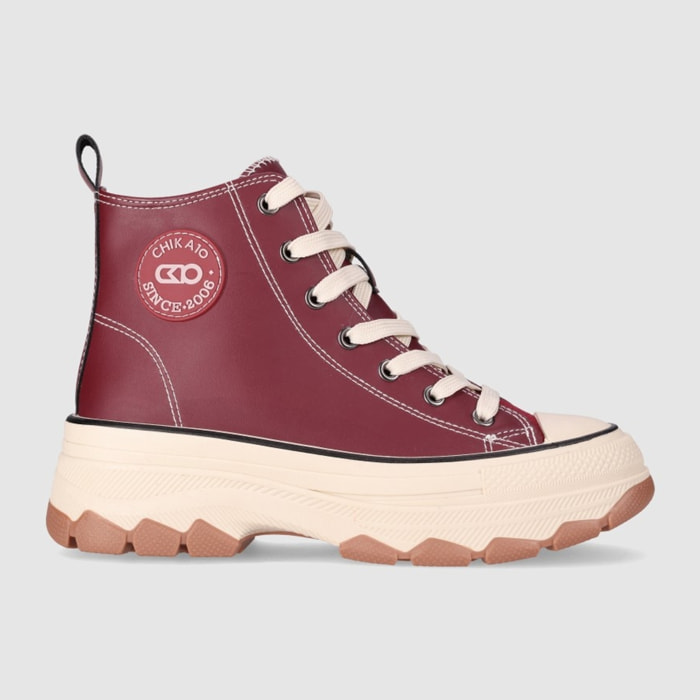 Deportivos - Vino - Tacón: 5 cm