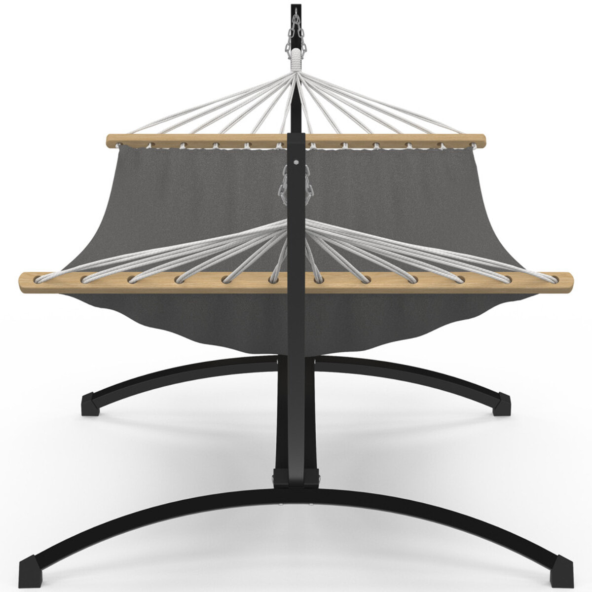 Hamac Amazonia support métal toile grise