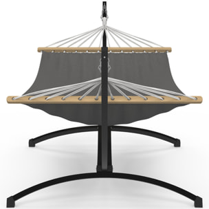 Hamac Amazonia support métal toile grise