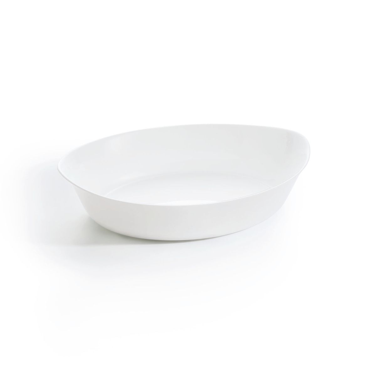 Plat à four ovale blanc 32X20cm Smart Cuisine Carine 250°C  - Luminarc - Opale culinaire extra léger et résistant