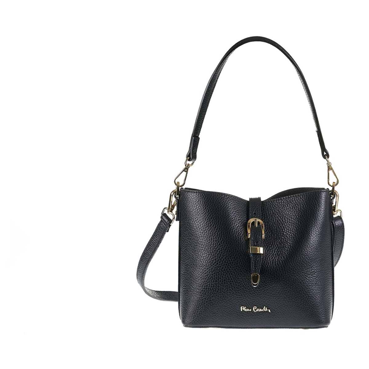 Borsa a spalla da donna Made in Italy - Modello Valeria Elite - 100% pelle - 22.0 x 19.5 x 10.5 cm