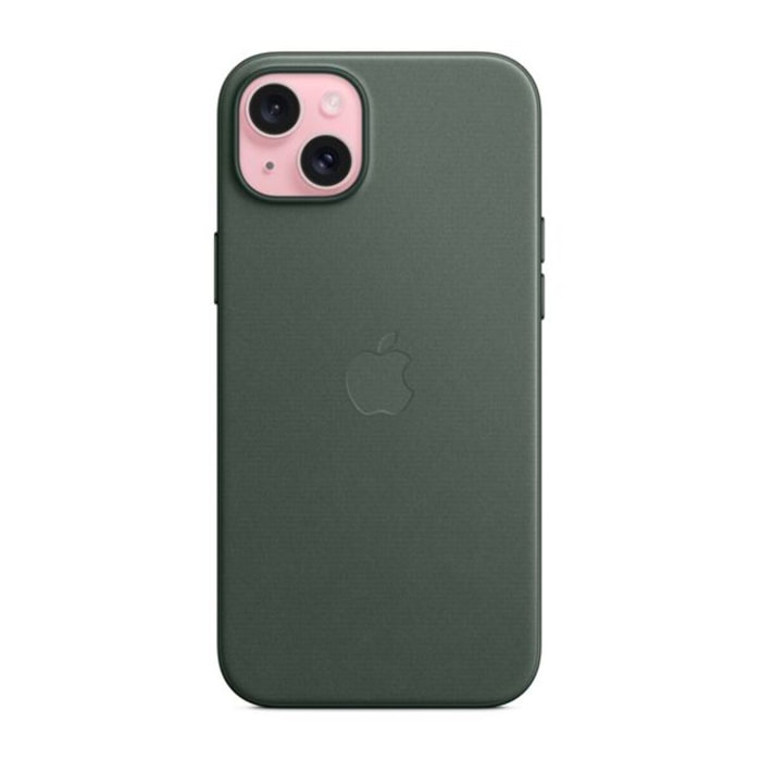 Coque APPLE iPhone 15 Plus MagSafe tissu Chene vert