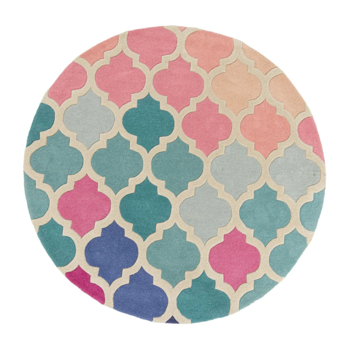 Tapis rond ROSELLA