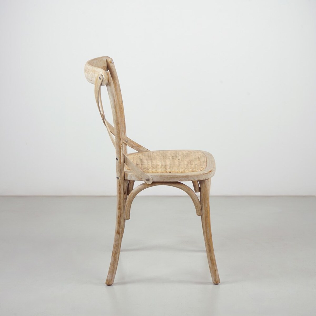 Sedie sala da pranzo in legno naturale e rattan - Cross