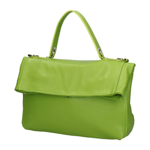 Borsa a spalla convertibile in zaino da donna In Vera pelle Made in Italy 34x21x12 cm