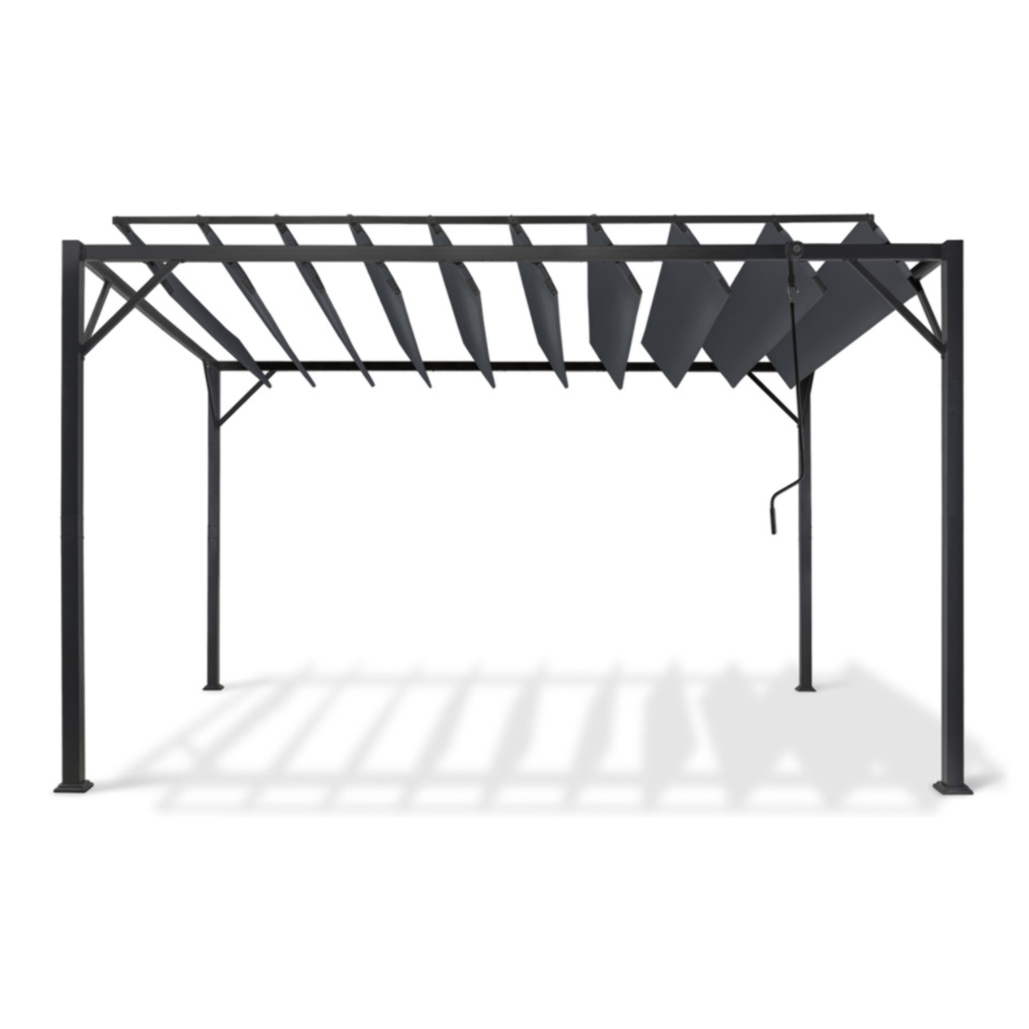 Pergola Venice 3x4m lames orientables gris