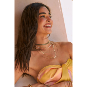 Collar Starlight Acero Baño Oro