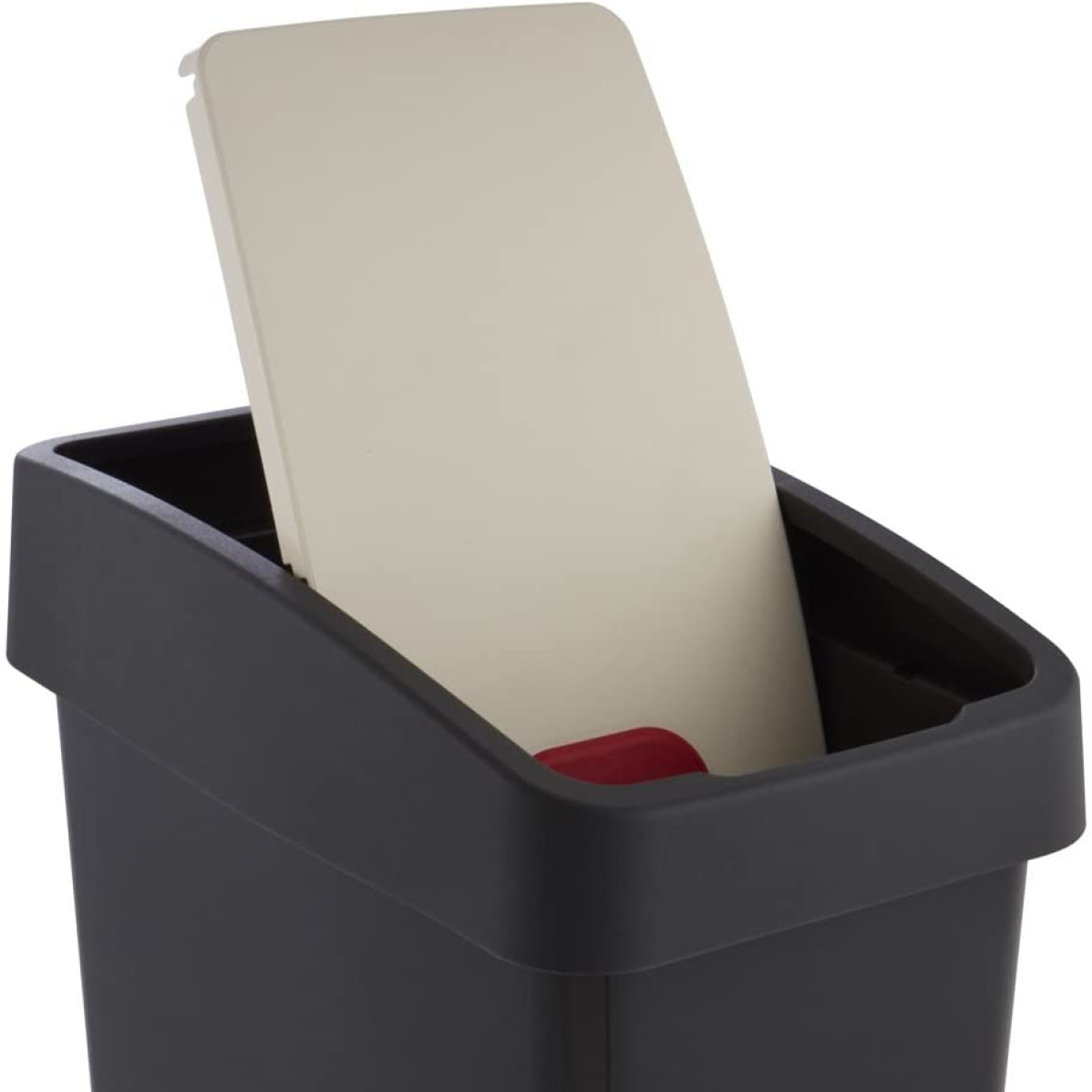 Cubo de la Basura Premium con Tapa Abatible, Magne, Gris grafito