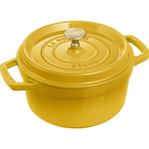 Cocotte en fonte, Rond(e), Citron, Fonte