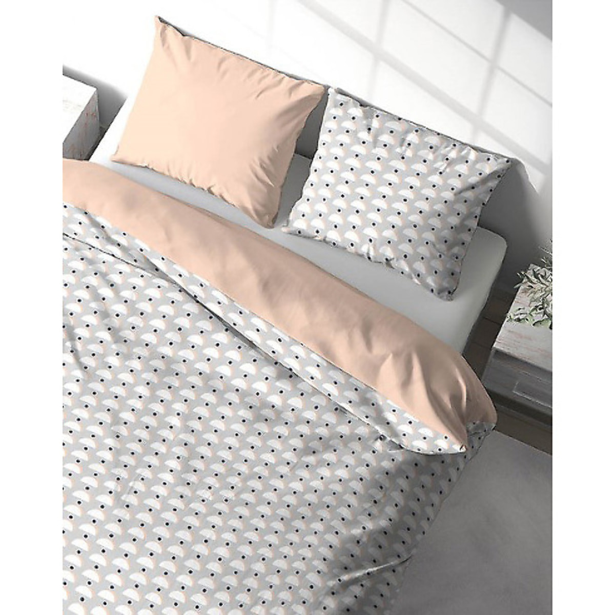 Parure Housse De Couette 3pcs 100% Polyester 72gsm Lobe