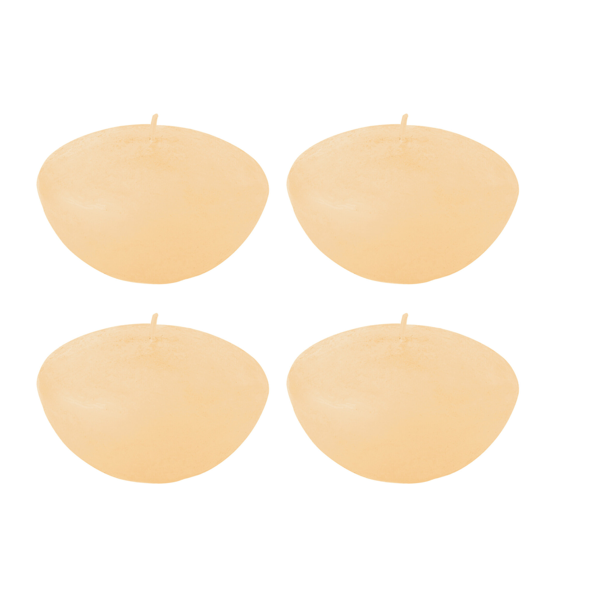 J-Line bougie Flottantes - beige - large - 8H - boîte de 4