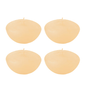 J-Line bougie Flottantes - beige - large - 8H - boîte de 4
