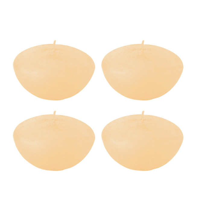 J-Line bougie Flottantes - beige - large - 8H - boîte de 4