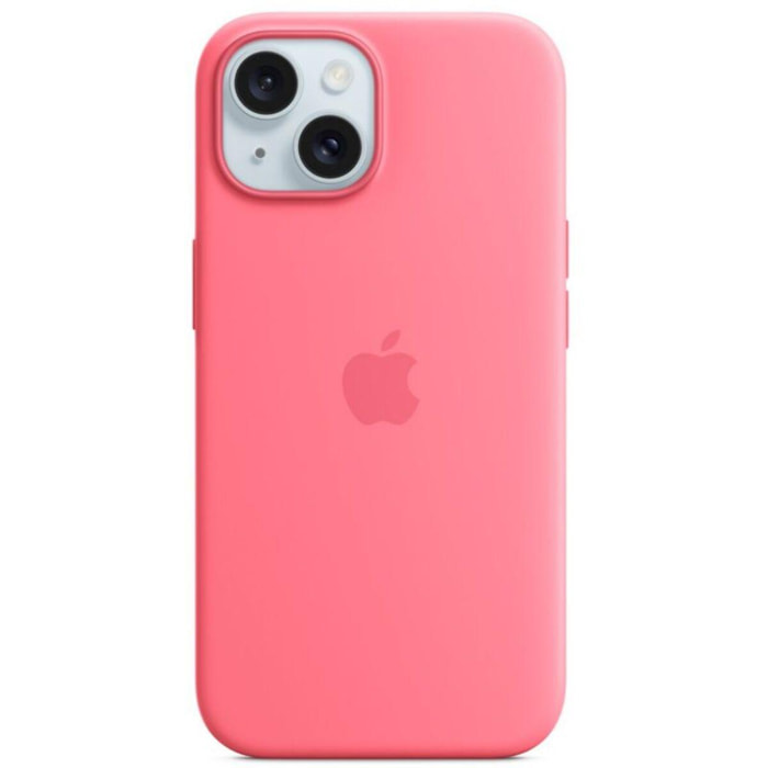Coque APPLE Iphone 15 MagSafe silicone Rose