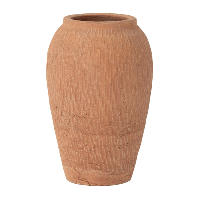 J-Line vase Kaia Terracotta - céramique - brun - small - Ø 16 cm