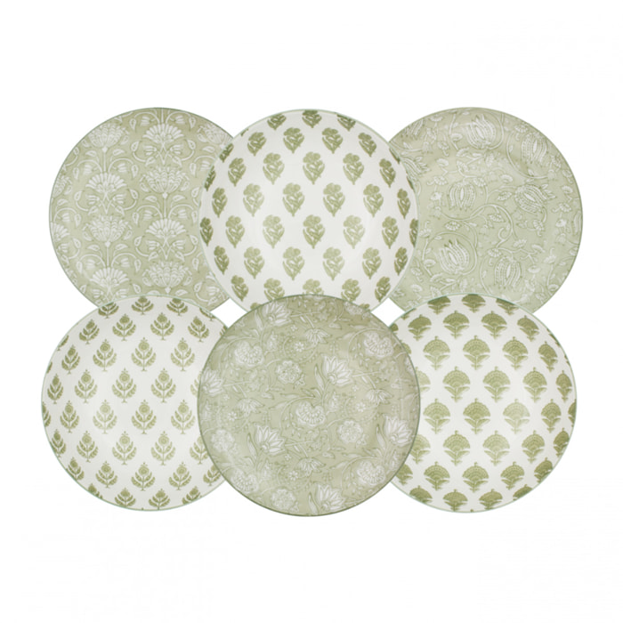 Lot de 6 assiettes à dessert, SOLIMAN