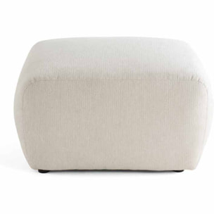 Sorrente - pouf - en tissu texturé - Beige