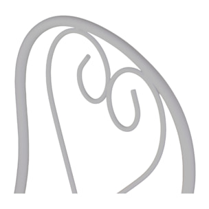 Set da giardino grigio 2 sedie pieghevoli 1 tavolino rotondo - Deco