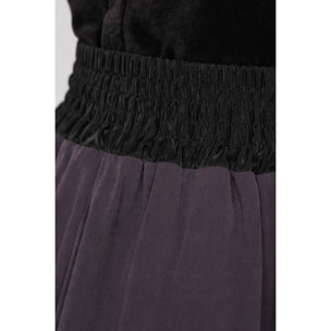 Kocca - Pantalone da donna in viscosa a vita alta e gamba larga Donna