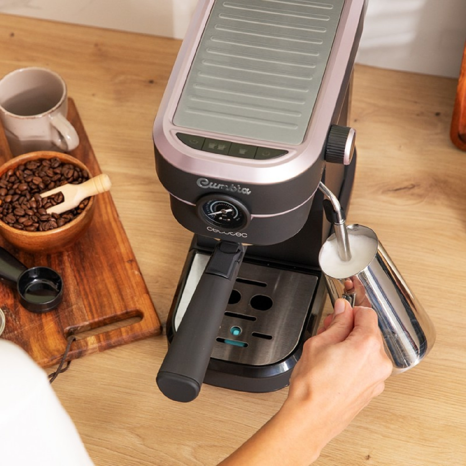 Cecotec Machine à café expresso Cafelizzia 890 Rose Pro