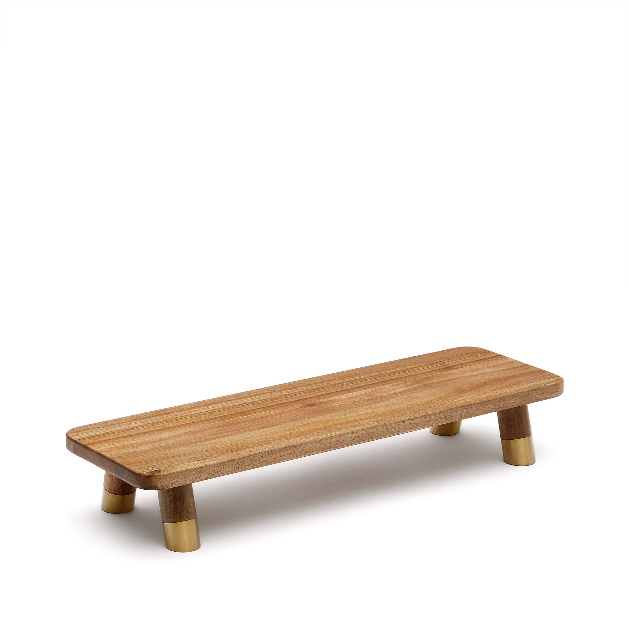 Tabla de servir grande Sataya de madera de acacia FSC 100%