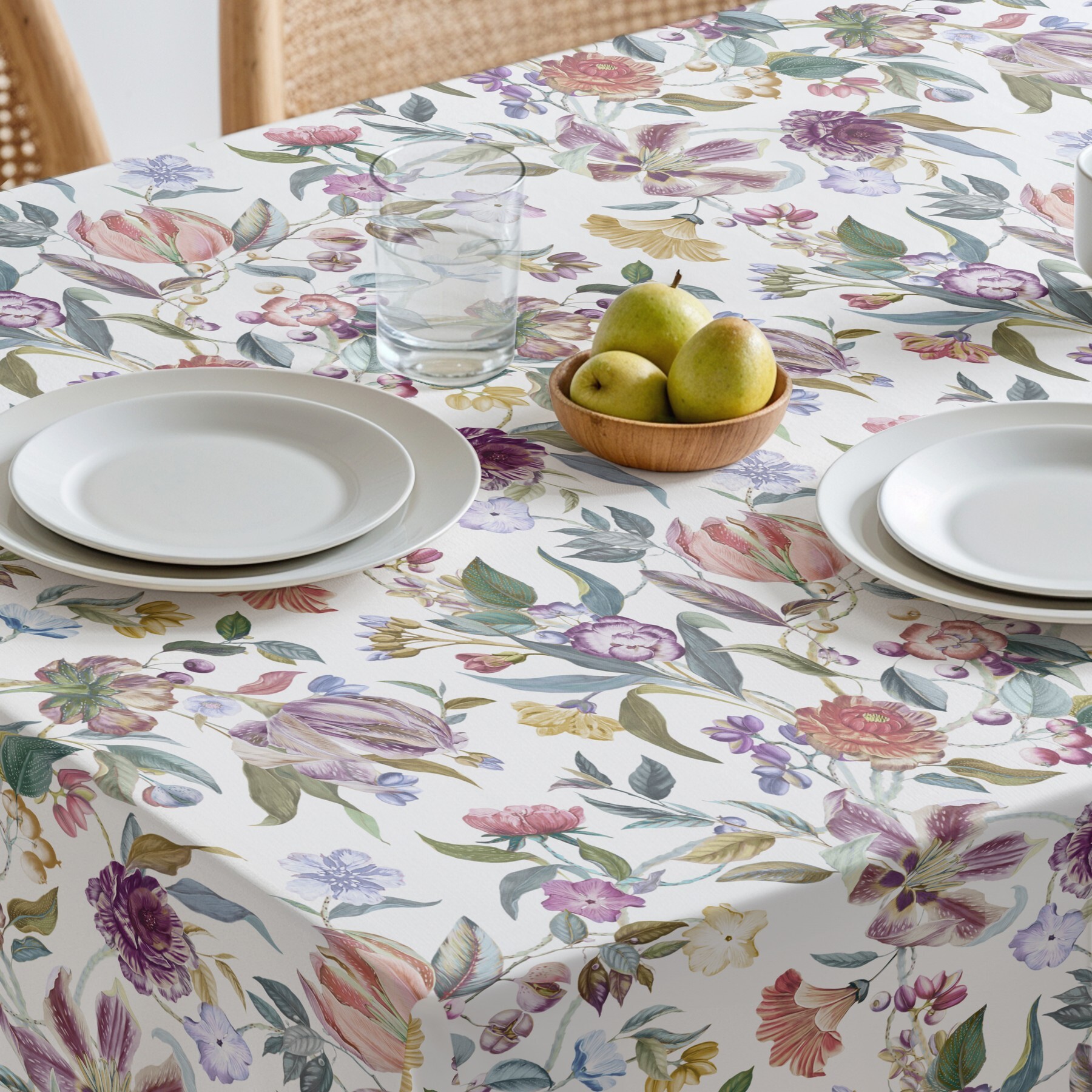 Mantel estampado antimanchas LISSI MULTICOLOR