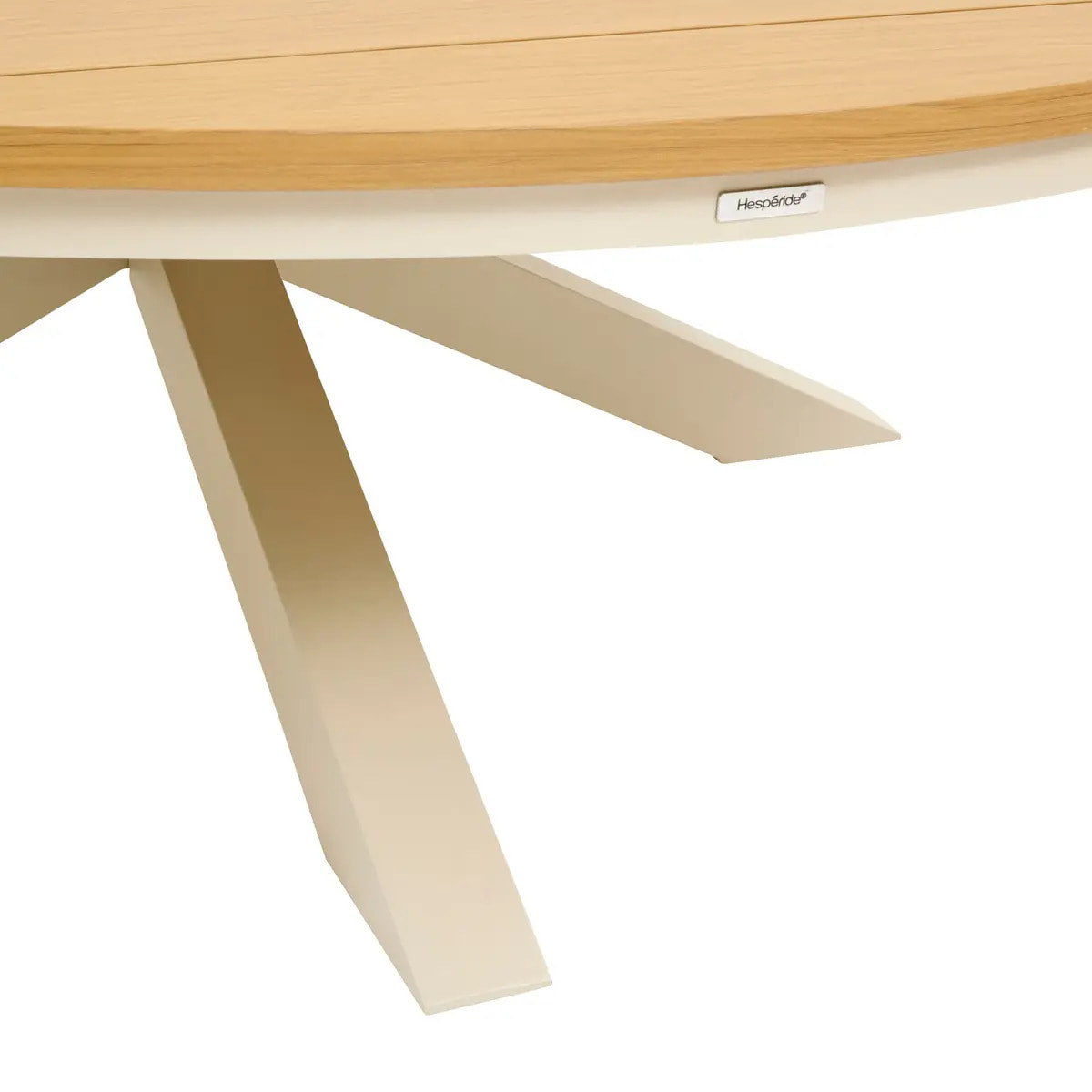 Table de jardin 12 places Oraclion marron ronde