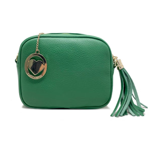 Chicca Borse - Tracollina Clutch Donna in Vera Pelle - Colore Verde
