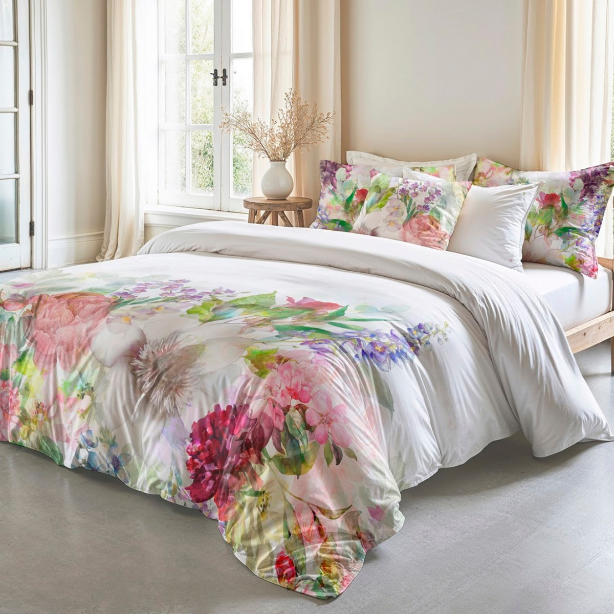 Funda nórdica 100% algodón 200 hilos Peony Rose