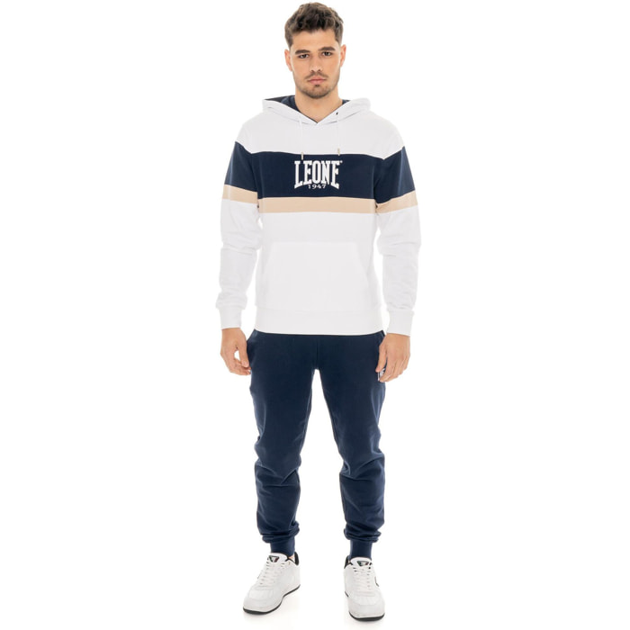 Tuta da uomo pull on con cappuccio in cotone non garzato Leone Easy