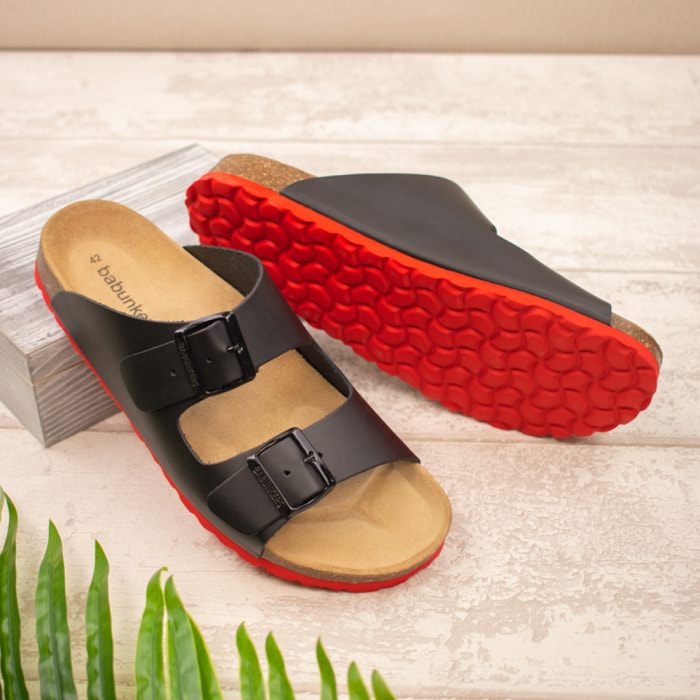 SANDALIA BABUNKERS NEGRO