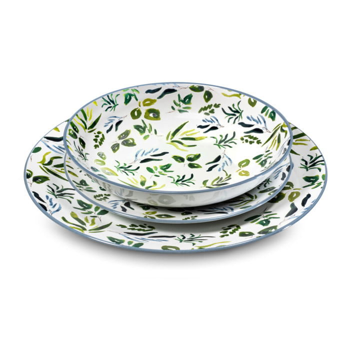 Syracuse - Set di stoviglie da 18 pezzi