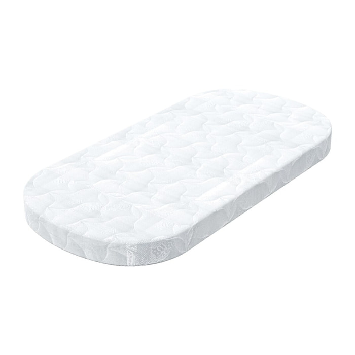 Matelas pour lit évolutif 10x70x140cm en polyester blanc