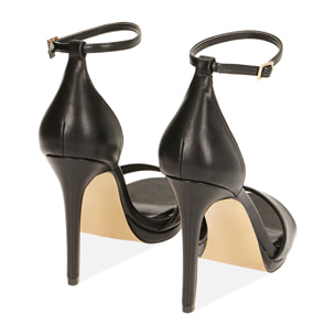 Sandalias con tacón negras