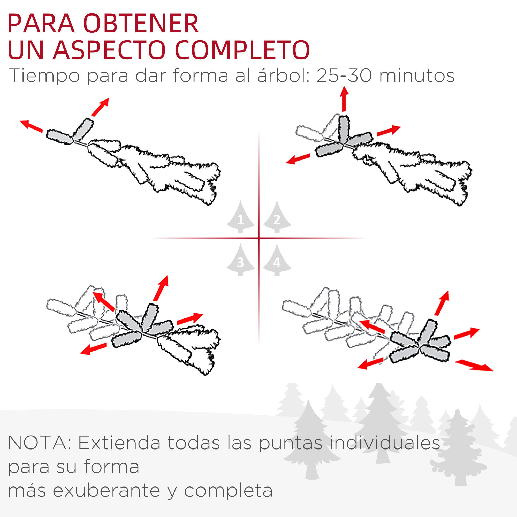 Árbol de Navidad Estrecho 210 cm, Árbol de Navidad Artificial con 510 Ramas, Base Plegable y Soporte Metálico, Fácil Montaje, para Salón, Interior, Verde
