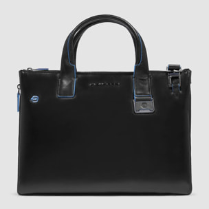 Piquadro Sac pour ordinateur et iPad® en cuir personnalisable avec protections antichoc et RFID